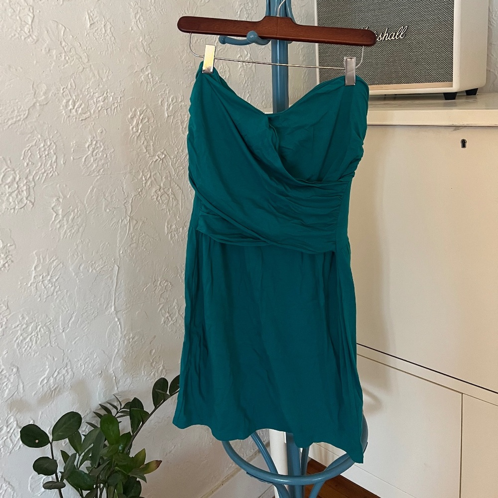 Green Strapless Dress